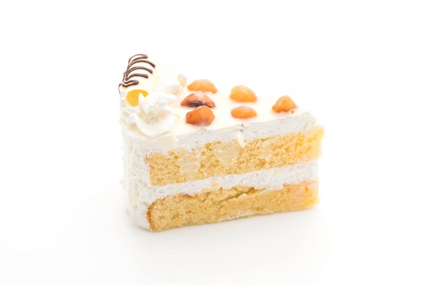 macadamia cake geïsoleerd