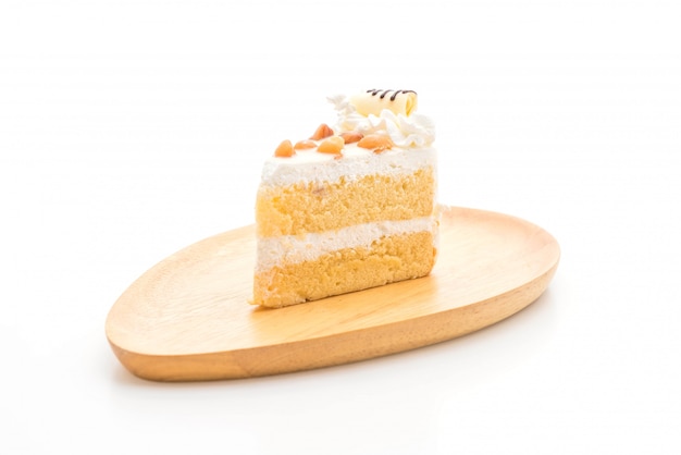 macadamia cake isolated