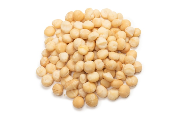 Macadamia nuts isolated