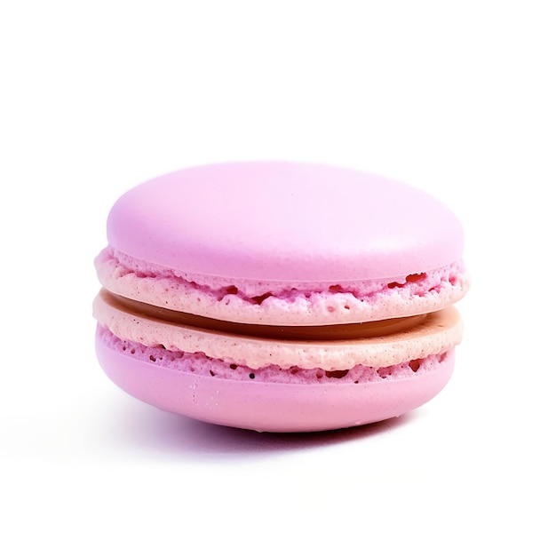 macaron on white background