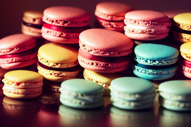 Macarons Achtergrond