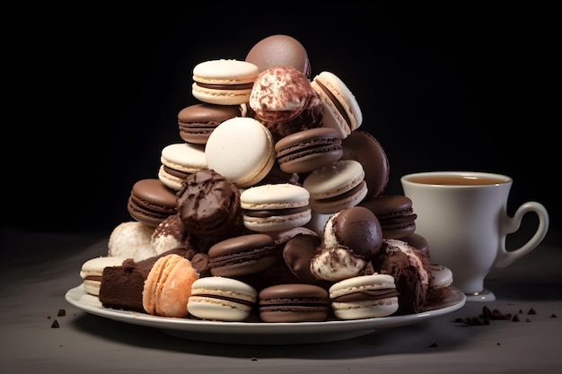 macarons_and_a_chocolate_candy