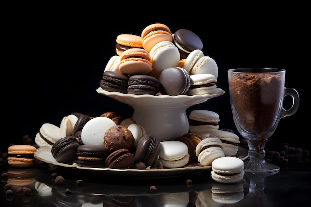 마카론과 초콜릿과 사탕