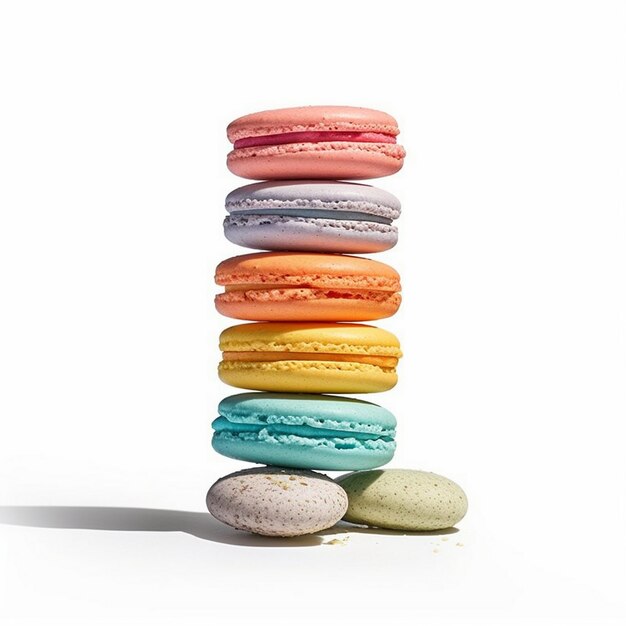 macarons banner met witte achtergrond