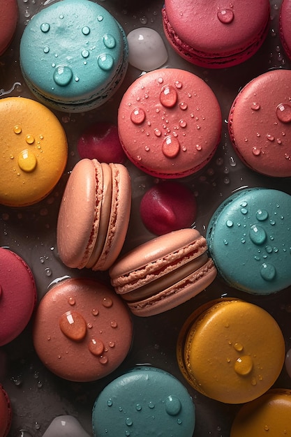 Foto macarons en macarons