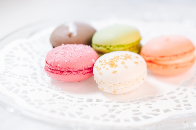 Macarons french pastries