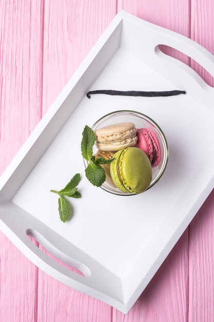 Macarons in verschillende kleuren