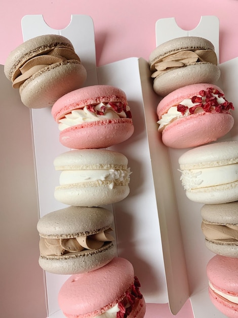 Foto macarons met ganache