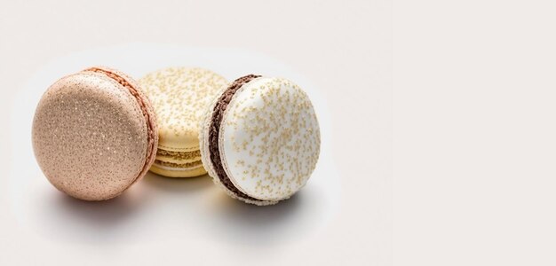 Photo macaroons are stacked on top of each other