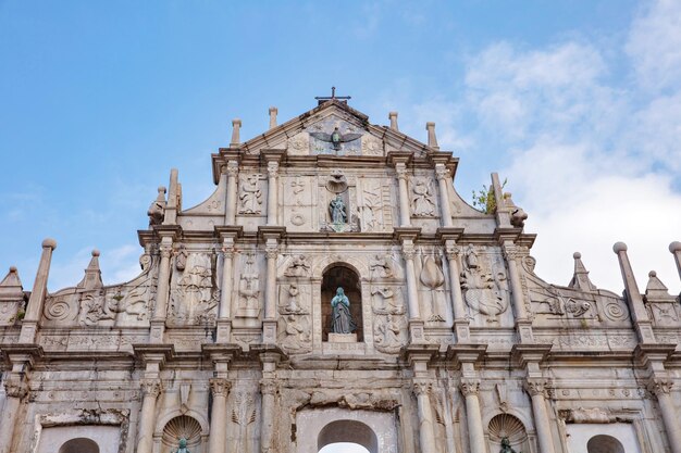 Macau,China - November 11, 2018: The Ruins of St. Paul's in Macau China