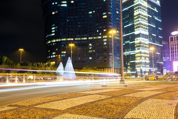 Macau city and traffic trail