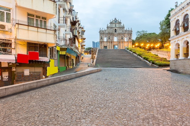 Macau Ruïnes van St. Paul&#39;s