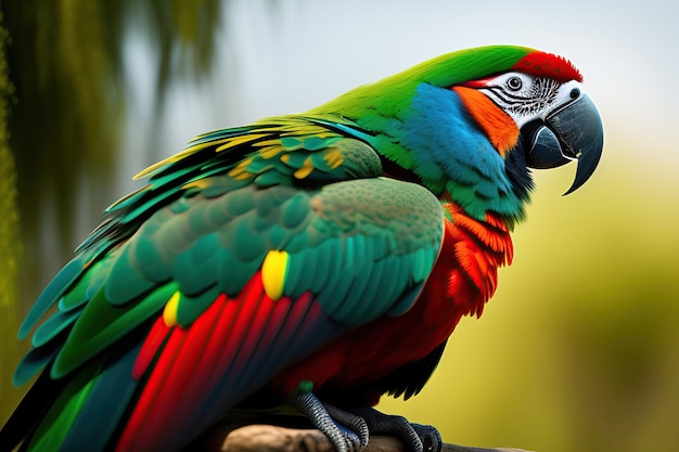 Macaw ara parrot