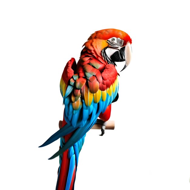 Macaw Isolated on White Background