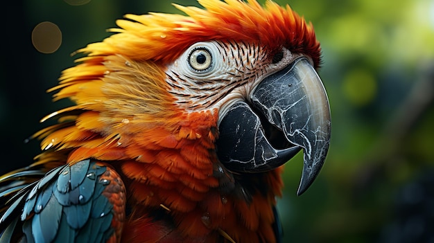 macaw parrot portrait