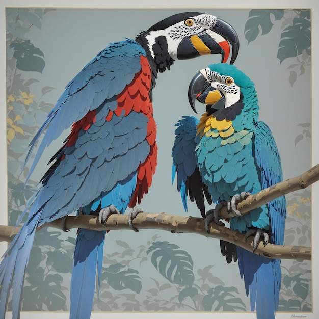 Macaws charley harper art