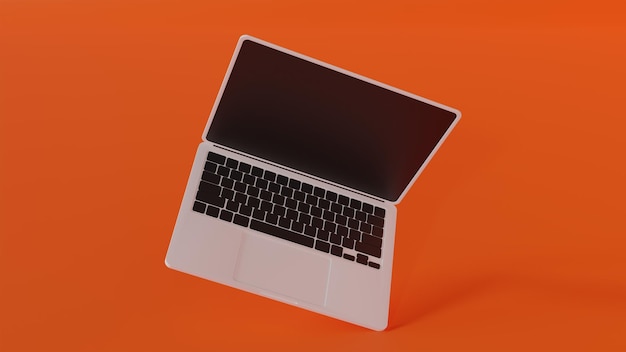 Foto modello 3d di macbook per mockup