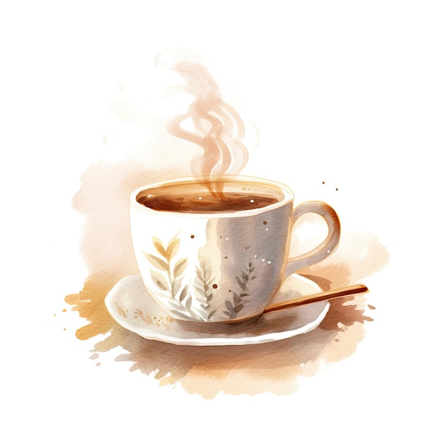 macchiato aquarel illustratie