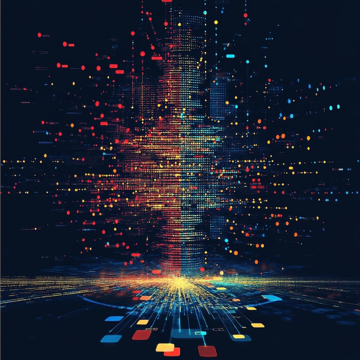 Photo a machine learning algorithm being coded in python with colorful syntax highlighting