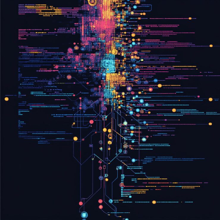 Photo a machine learning algorithm being coded in python with colorful syntax highlighting