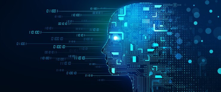 Photo machine learning and cyber mind domination digital brain artificial intelligence big data concept