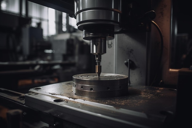 A machine with a drill press on it