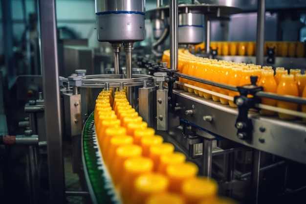 A machine with orange pill bottles on it