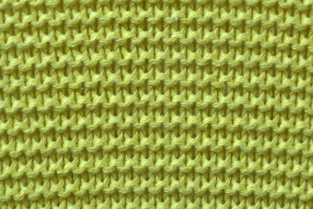 Machine wool knitted fabric close-up