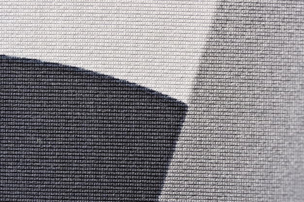 Machine wool knitted fabric close-up