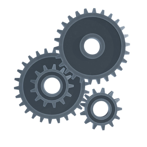 Machineconcept voor mechanische versnellingswielen