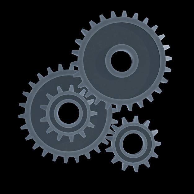 Machineconcept voor mechanische versnellingswielen