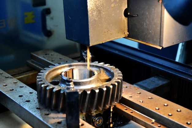 Machining gears on a machine