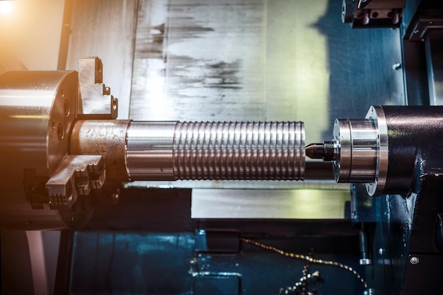 Machining of parts on a lathe