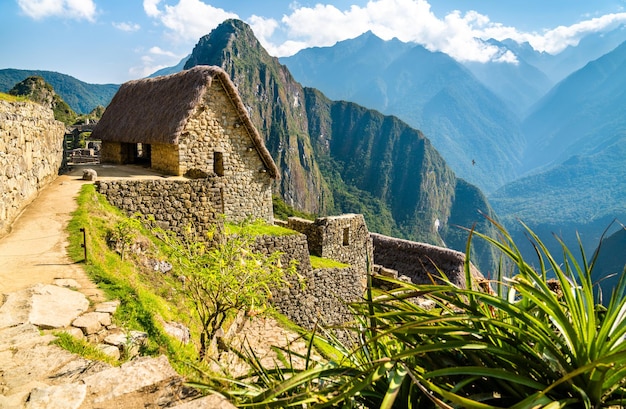 Machu picchu inca ruins in peru south america