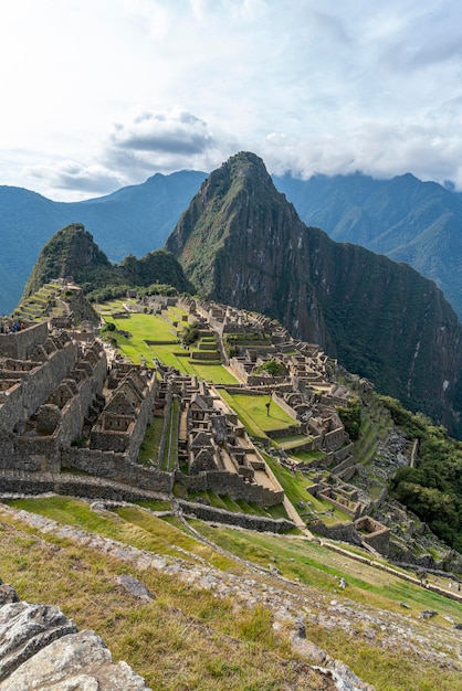 Machu Picchu, Peruvian historical sanctuary, a UNESCO World Heritage Site. One of the seven wonders