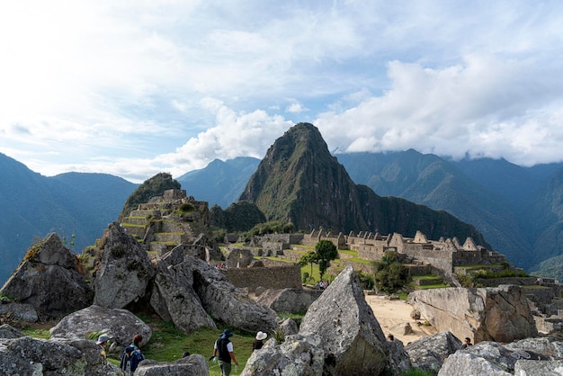 Machu Picchu, Peruvian historical sanctuary, a UNESCO World Heritage Site. One of the seven wonders