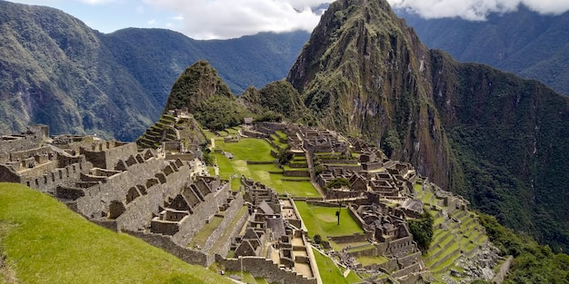 Machu Picchu ruïneert Peru