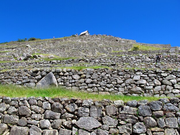 Machu Picchu ruins of Inca Empire in the Andes mountains Peru South America