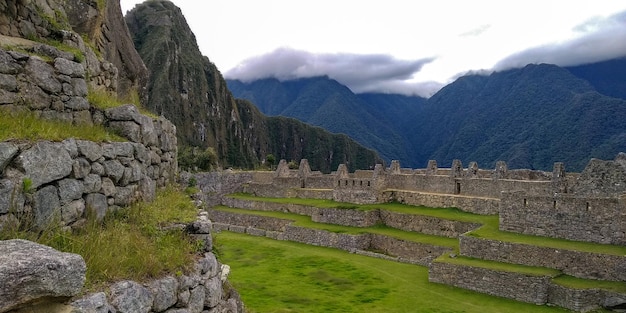 Photo machu picchu ruins peru