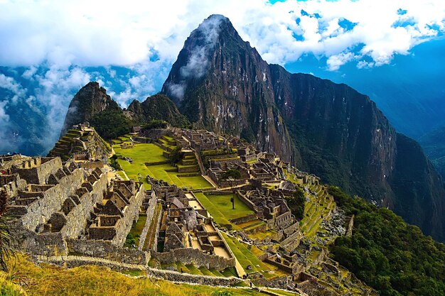 Foto vedute di machu picchu