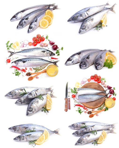 Mackerel fish with spices and vegetables