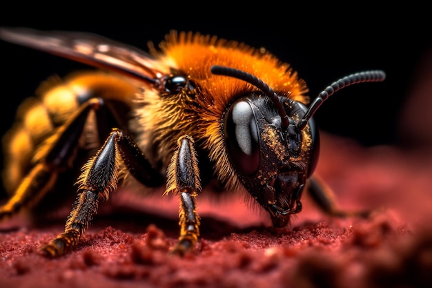 Macro bee shot