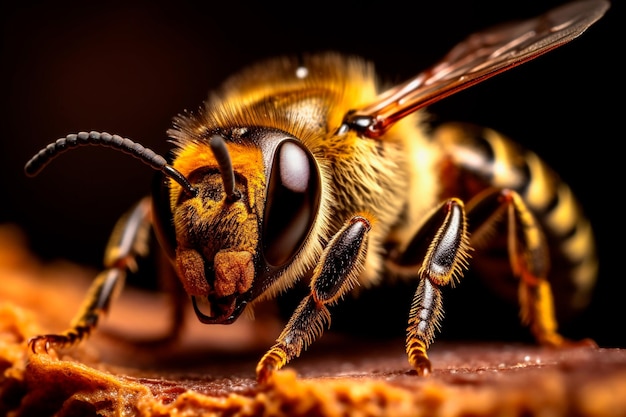 Macro bee shot