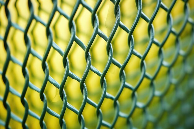 Macro of a chainlink fence