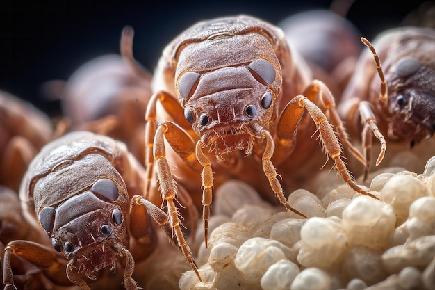 Macro close up of a beg bug insect