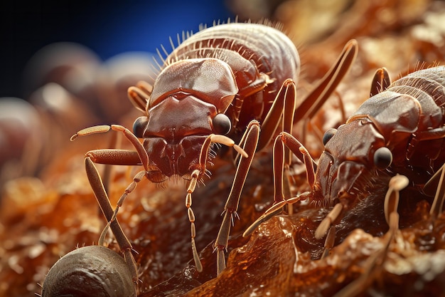 Macro close up of a beg bug insect