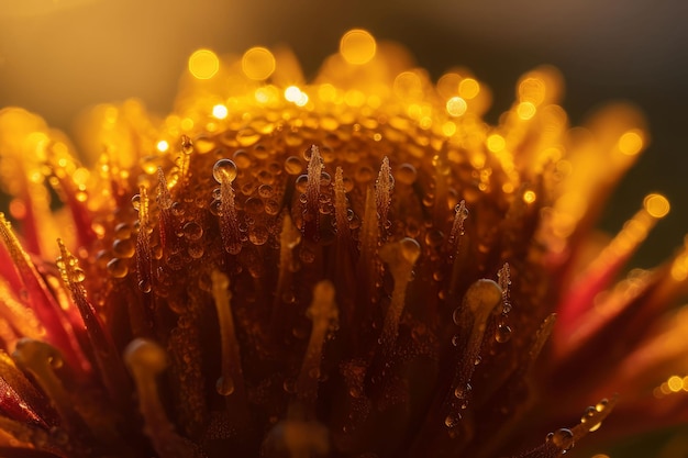 Macro close-up bloem Daisy plant Genereer Ai