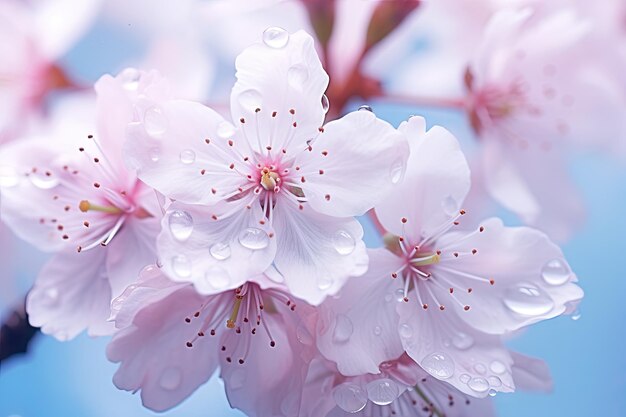 壁紙やデスクトップの背景に最適な桜のマクロの接写