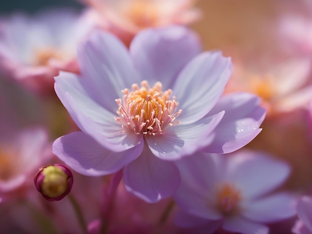 Macro close-up dromerige bloemfoto's