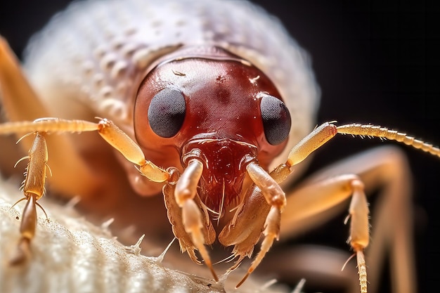 Macro close-up van een bedelaar insect